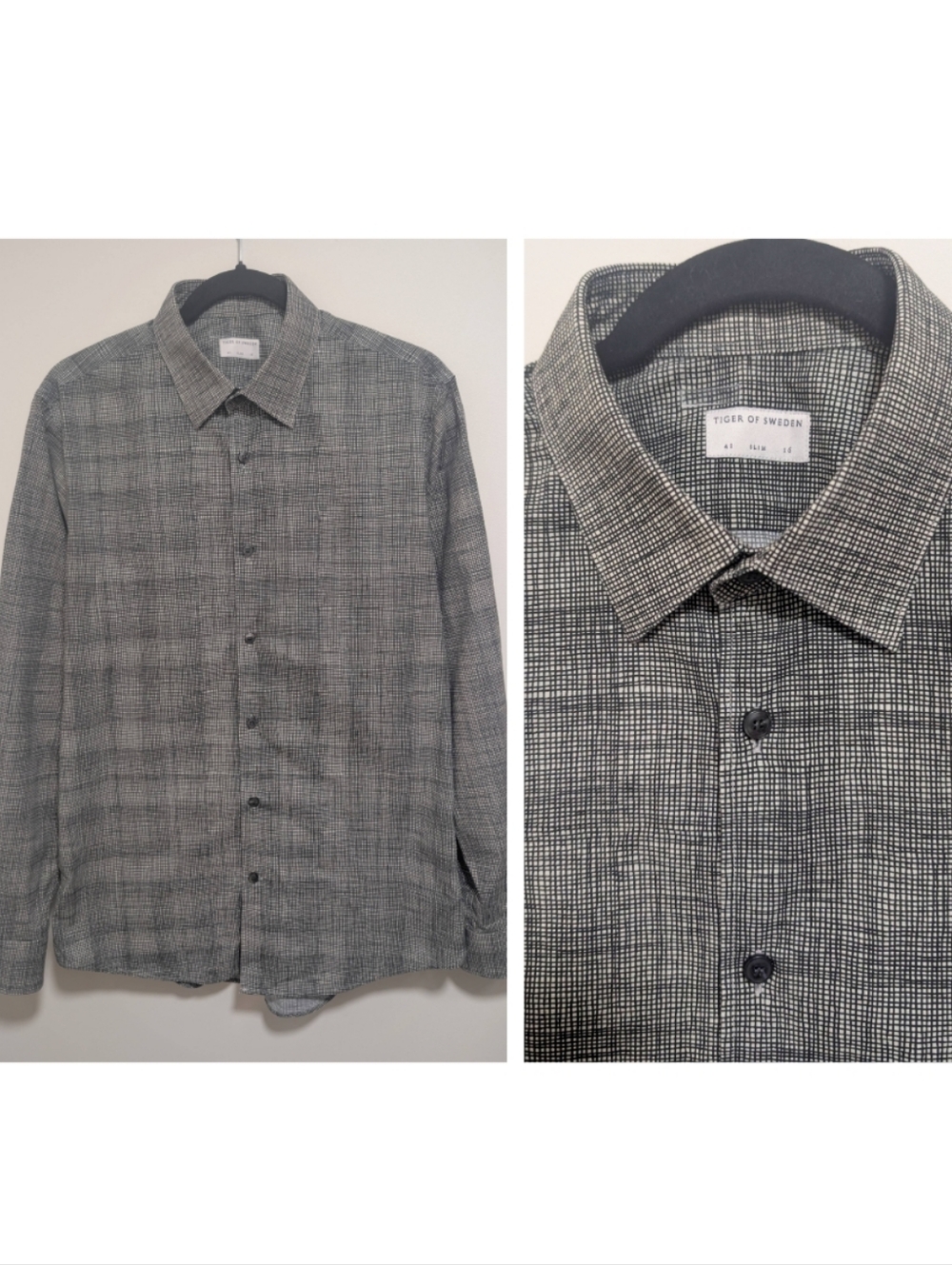 Tiger of Sweden | Farrell Slim Fit Patterned Button Down Shirt